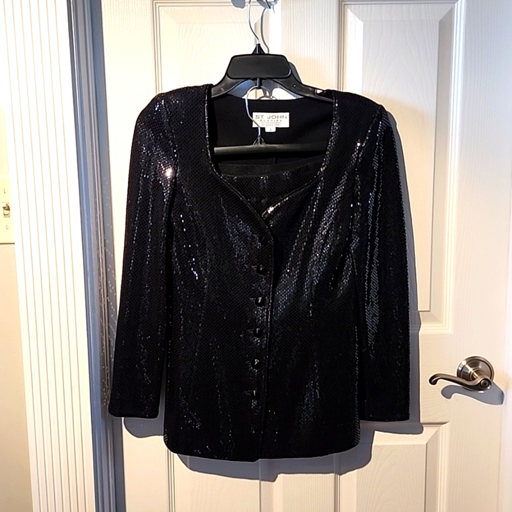 St john evening skirt suit
